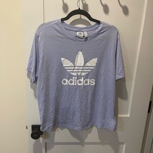 Adidas Light Purple Tee with White Logo